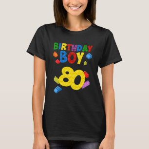 Camiseta Edifício Master Builder 80 Birthday Boy 80 Year