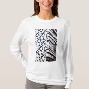 Camiseta Edifício moderno preto e branco em Hong Kong