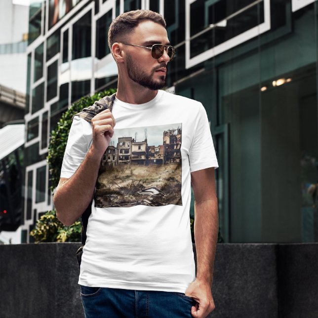 Camiseta Edifícios abandonados | Perdas de espaços (Criador carregado)