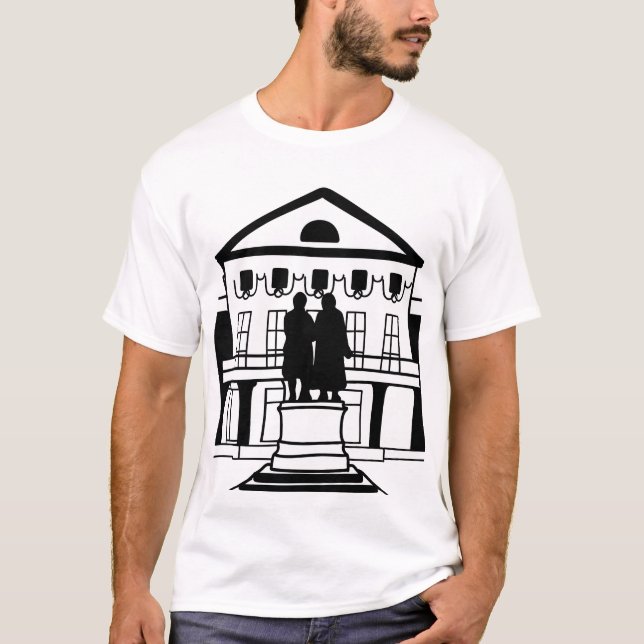 Camiseta "Edifícios clássicos do Weimar, Weimar" | Minimali (Frente)