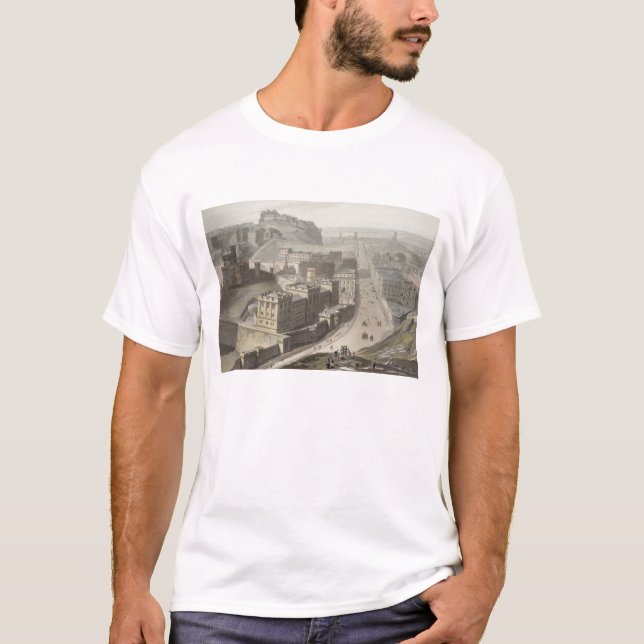 Camiseta Edimburgo, do monte de Calton, 'de uma viagem ao (Frente)