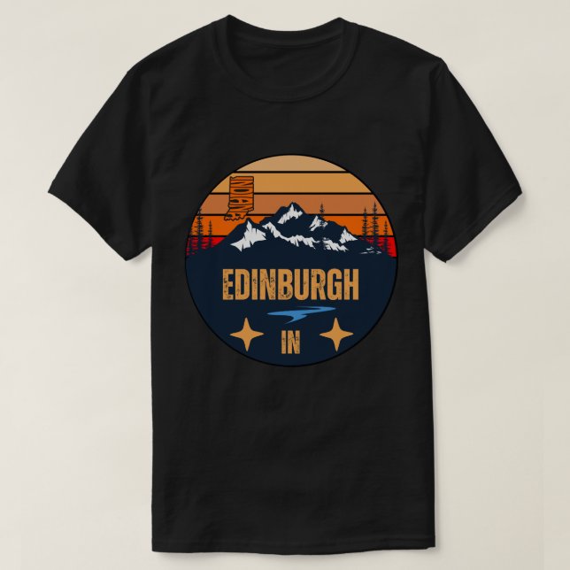 Camiseta Edimburgo, Indiana (Frente do Design)