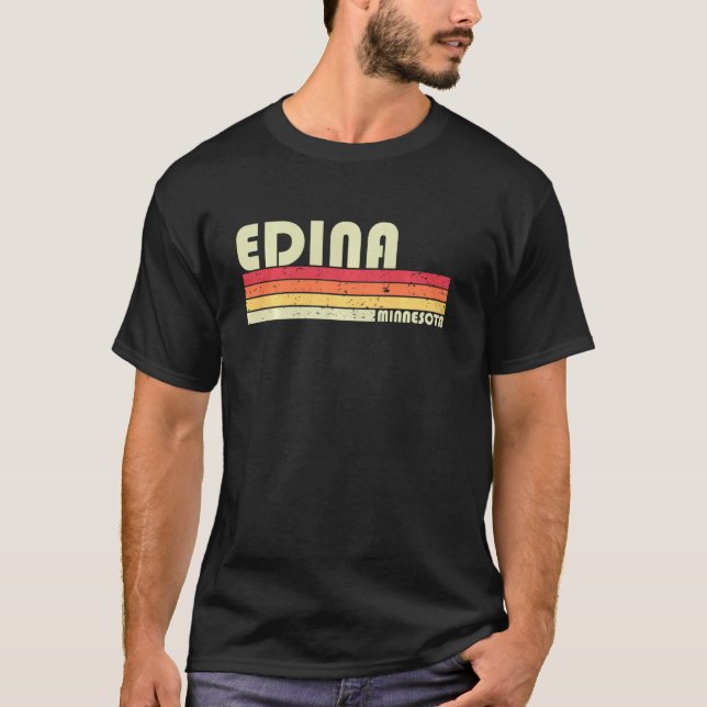 Camiseta Edina Mn Minnesota City Home Roots Retro 70s 80s (Frente)