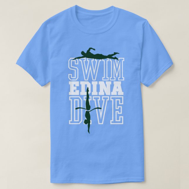 Camiseta Edina Natação Dive Team6 (Frente do Design)