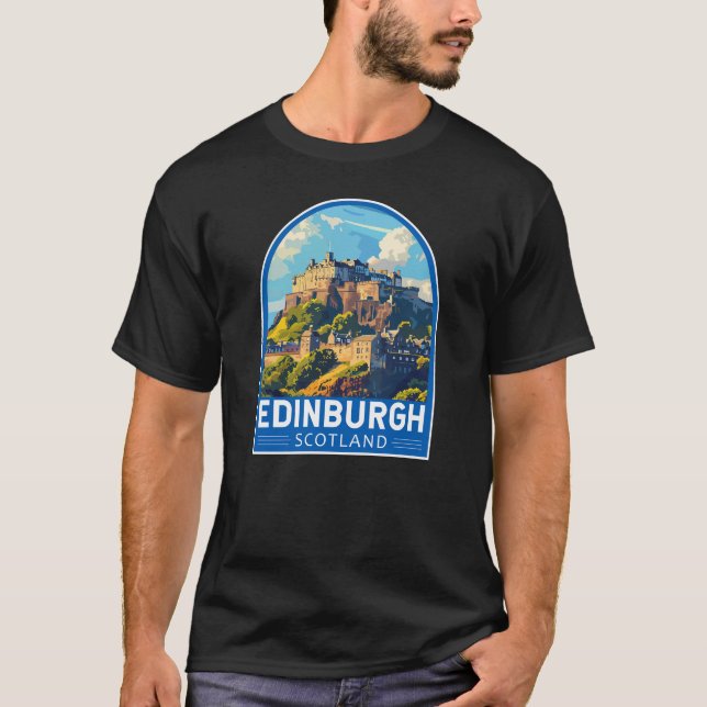 Camiseta Edinburgh Scotland Viagem Art Vintage (Frente)