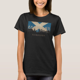 Camiseta edinburgh Skyline Vacation da cidade de Souvenir b