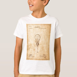 Camiseta Edison Bulb Patent
