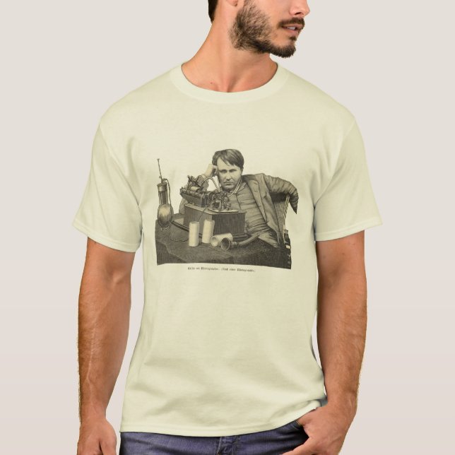 Camiseta Edison no fonógrafo (Frente)