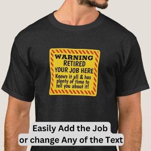 Camiseta Editar QUALQUER TEXTO - Adicionar Aviso de Trabalh