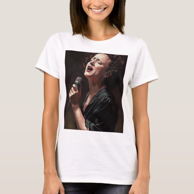Camiseta Edith piaf - Peinture (Frente)