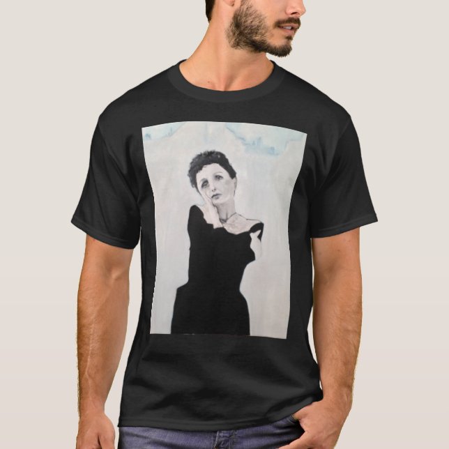 Camiseta Edith Piaf Portrait Painting Classic T-Shirt (Frente)