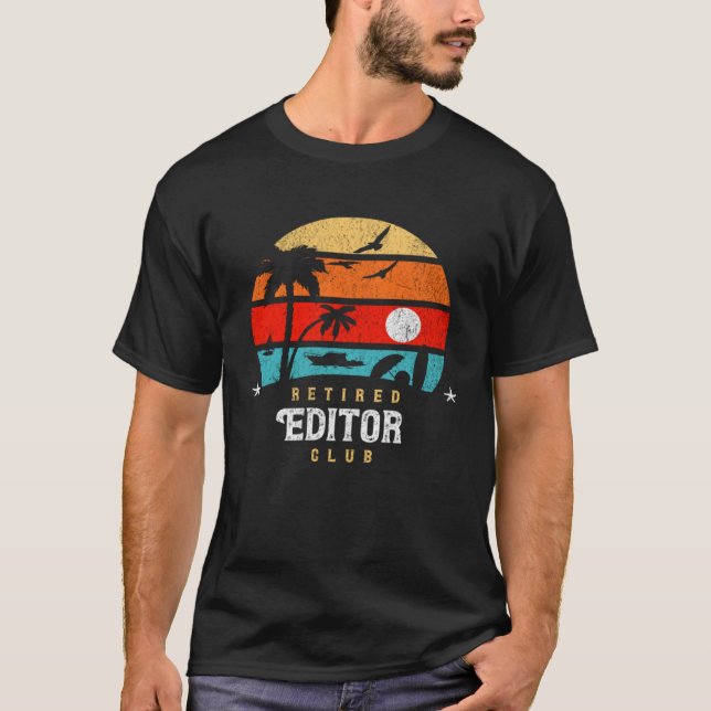 Camiseta Editor de Ideias de Gag de Reforma de Estilo Retro (Frente)