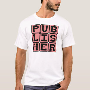 Camiseta Editor, Fabricante de Livros