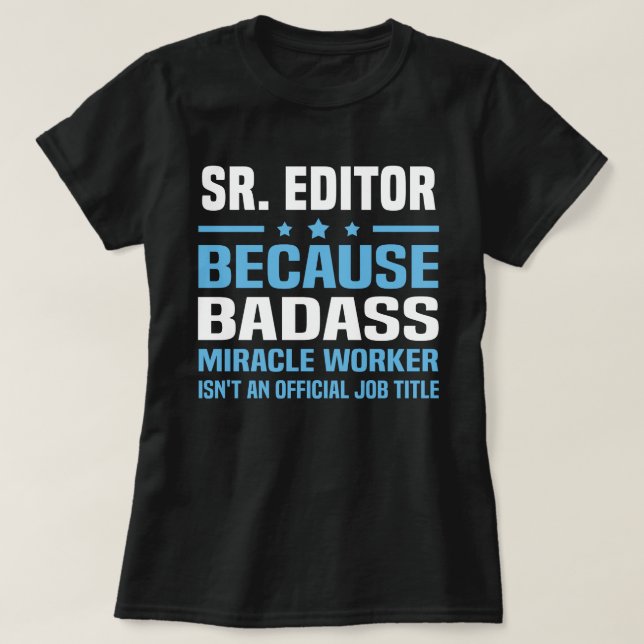Camiseta Editor Sr. (Frente do Design)