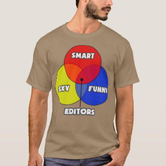 Camiseta Editores de Diagrama Venn
