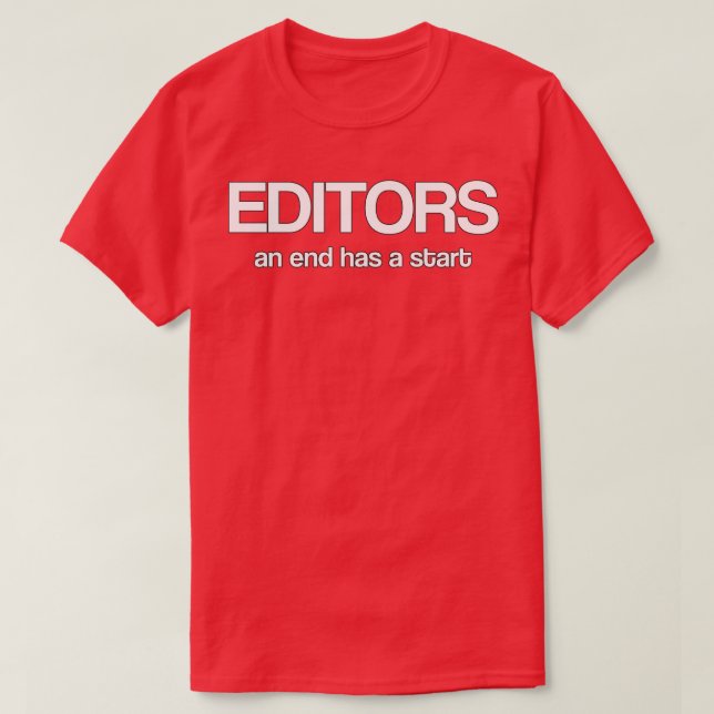 Camiseta editores e finais têm início (Frente do Design)