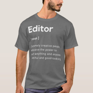 Camiseta Editores engraçados e bonitos significam designs