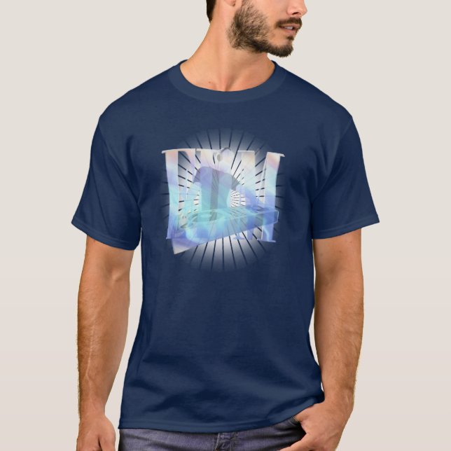 CAMISETA EDM ELÉTRICO AZUL HOT!! (Frente)
