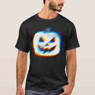 Camiseta EDM Glitchy White Pumpkin Men