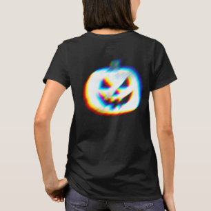 Camiseta EDM Glitus Pumpkin Branco Frente e Traseira