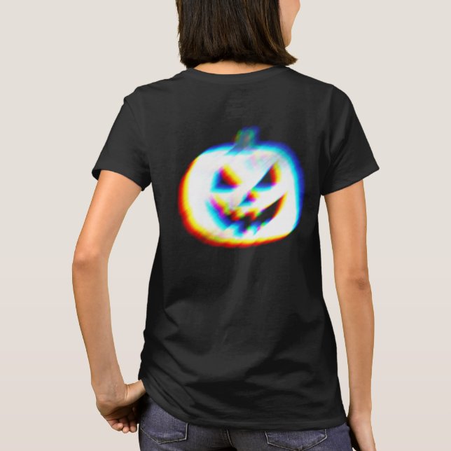 Camiseta EDM Glitus Pumpkin Branco Frente e Traseira (Verso)