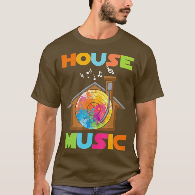 Camiseta EDM House Music Party DJ Concert (Frente)