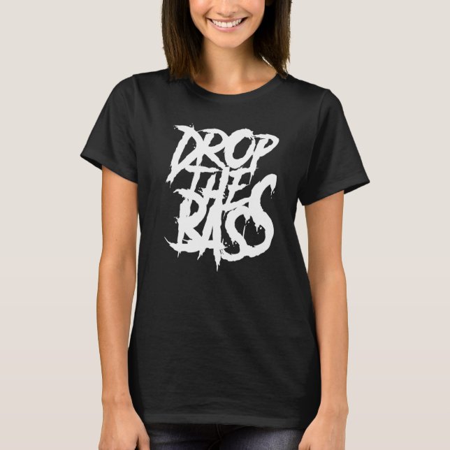 Camiseta Edm Junglist Dj Dnb Dubstep Abaixa A Bass (Frente)