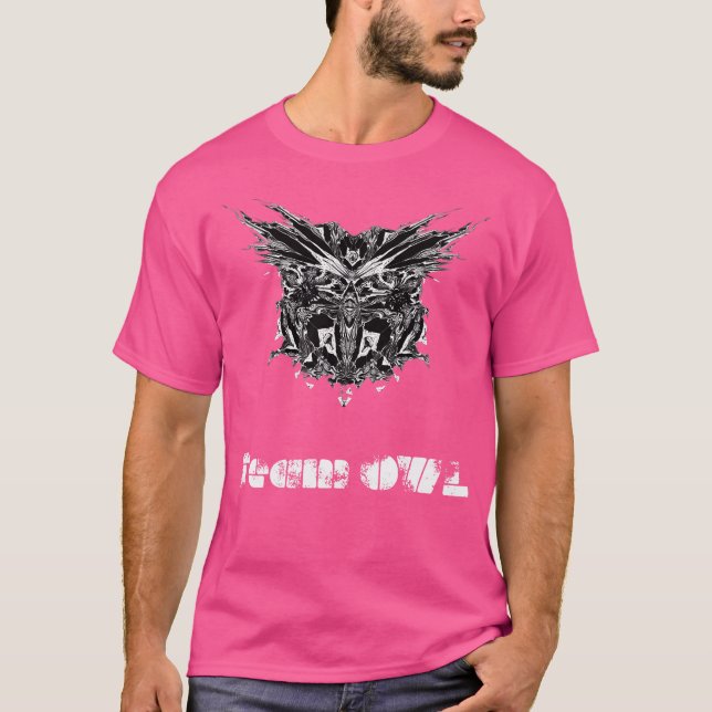 Camiseta Edm Shirt Team Owl - Coruja Poly Low (Frente)