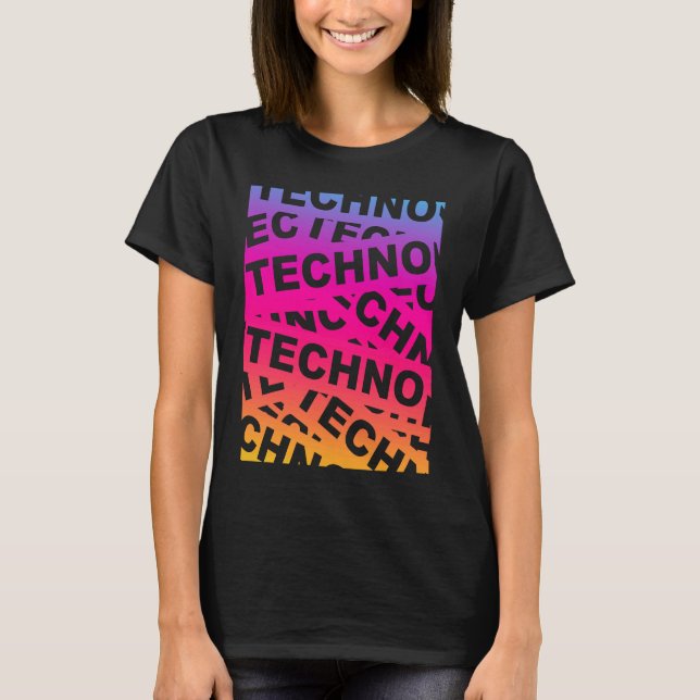Camiseta EDM Techno Music Festival Rave Party Trave Raver (Frente)