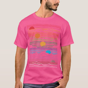Camiseta Edm Techno Sun Moon Design Dance Rave Music Festiv