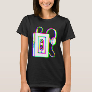 Camiseta Edm Tricolor - Walkman - Glitch - Estilo Rave Over