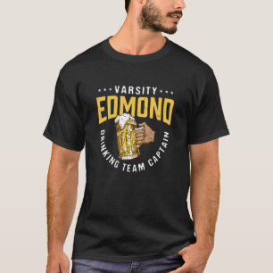 Camiseta Edmond Equipe do Bebendo Capitão Beer Humor Drinke