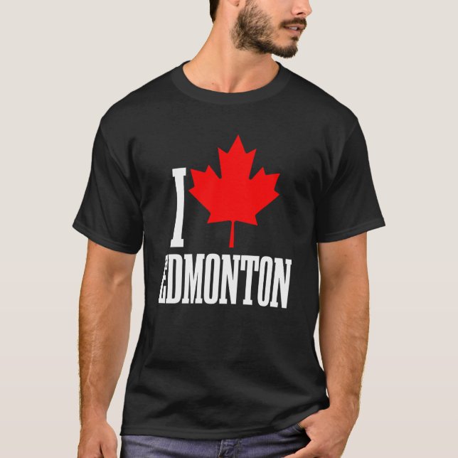 Camiseta Edmonton Alberta Canada Maple Leaf Canadian Flag P (Frente)