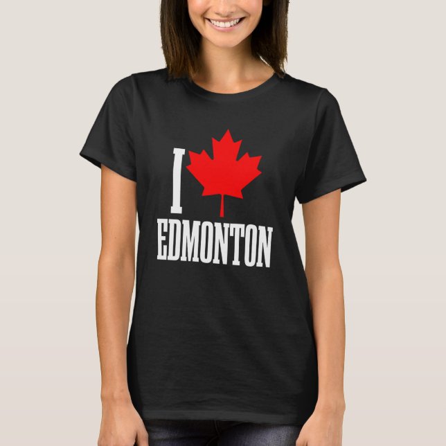 Camiseta Edmonton Alberta Canada Maple Leaf Canadian Flag P (Frente)