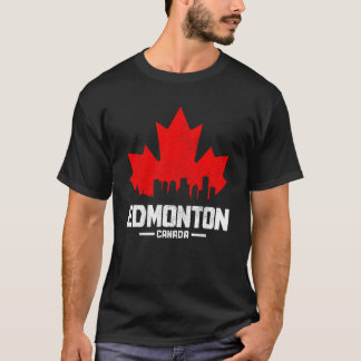 Camiseta Edmonton Alberta Canada Maple Leaf Canadian Flag S