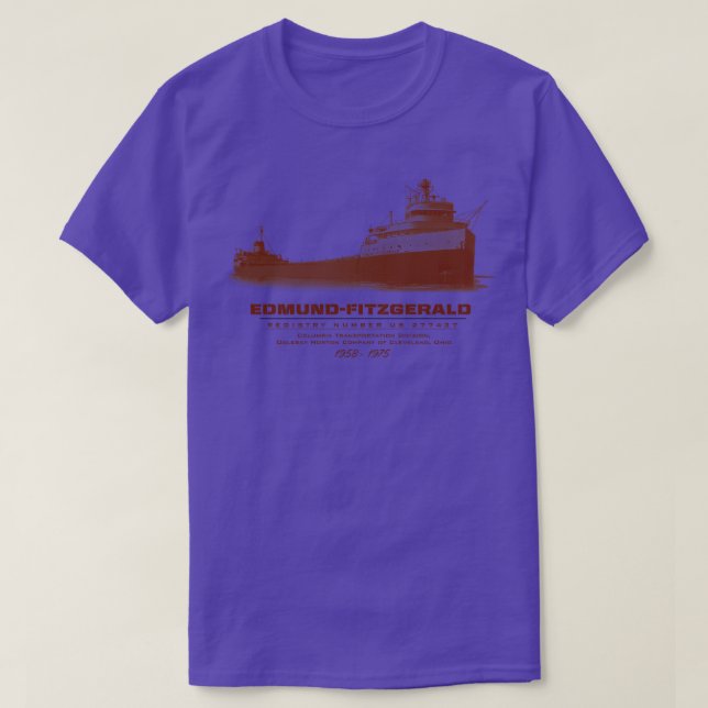 Camiseta Edmund Fitzgerald (Frente do Design)