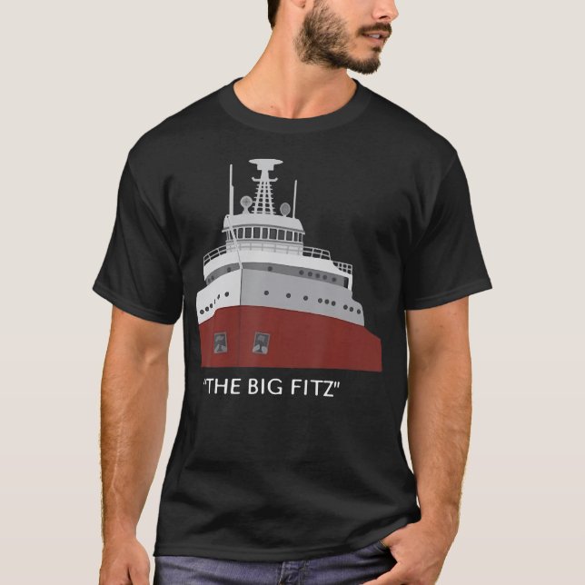 Camiseta Edmund Fitzgerald Big Fitz Náutico (Frente)