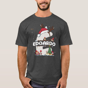 Camiseta Edoardo Christmas w Edoardo Name for engraçado Xma