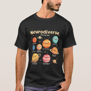 Camiseta Educação Autismo Sensibilização Universo Neurodive