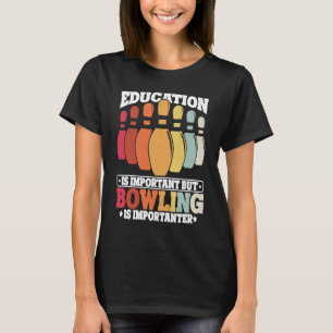 Camiseta Educação de Boliche Jogador de Boliche Strike Equi