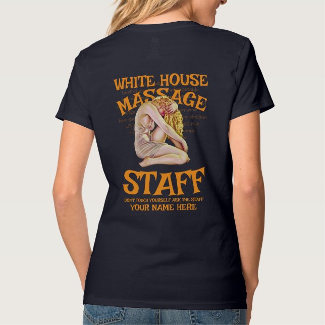 Camiseta Educação de DST VD Oferece Empréstimos Estudantis  (Verso)