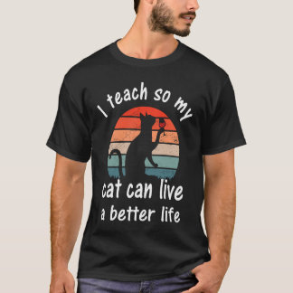 Camiseta Educação de Ensino para Professor e Gato