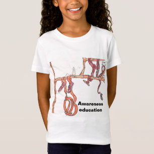Camiseta Educação de sensibilização
