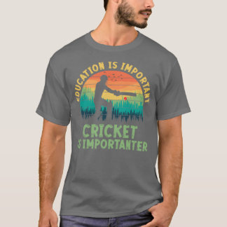 Camiseta Educação É Importante Críquete
