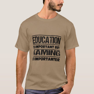 Camiseta Educação É Importante, Mas JOGOS É Importante