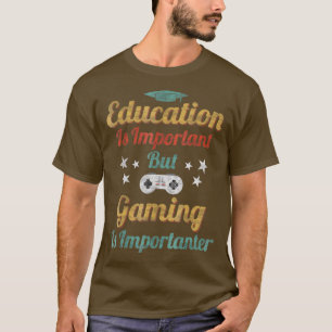 Camiseta Educação É Importante, Mas Jogos São Important