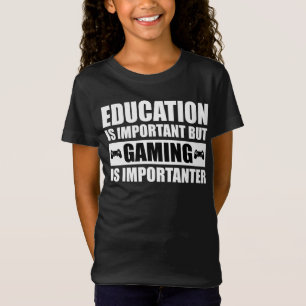 Camiseta Educação É Importante, Mas Jogos São Importantes
