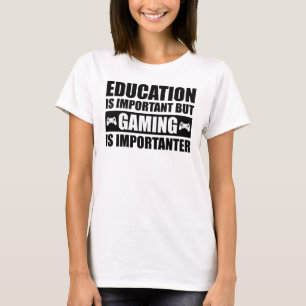 Camiseta Educação É Importante, Mas Jogos São Importantes