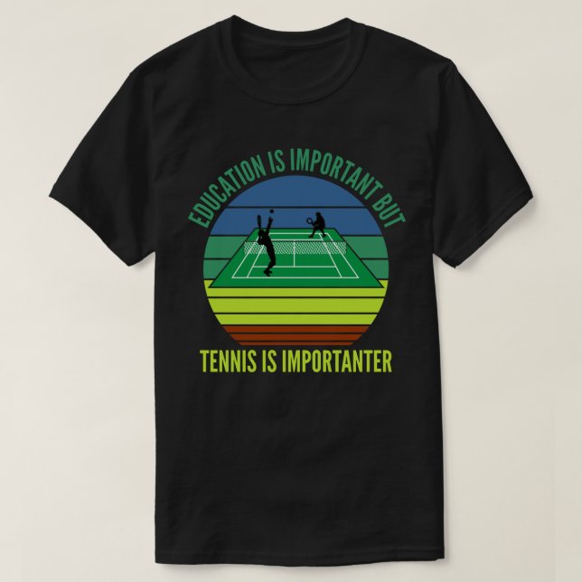 Camiseta Educação é importante, mas Tênis é importante (Frente do Design)