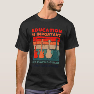 Camiseta Educação É Importante Tocar Violão É Importante